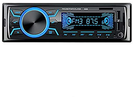 BOOMBOOST Radio Coche Autoradio Reproductor De MP3 Bluetooth Radio FM Lector De Tarjetas con Doble USB Soporte Carga Rápida Gran Oferta 5008