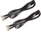 sourcing map Teléfono Extensión Cable 3.28 Pies Teléfono Cable Teléfono Línea Cable RJ11 6P6C Enchufes, Macho a Macho para Teléfono y Fax Negro 2uds