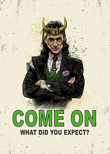 Displate Marvel Loki Metallposter Marvel Poster Marvel Deko Marvel Merch Marvel Loki Bilder Marvel Film Poster Marvel - Loki - Loki President Loki Poster 32x45cm