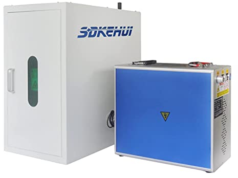 SDKEHUI Raycus Laser Marking Machine Ezcad Laser-Graviermaschine+Drehachse kaufen, Laser-Gravur, geteilter Laser, Marker, Engraver,Cutter 30 W, Lens 110 x 110 mm für Metall/Schmuck/Kunststoff