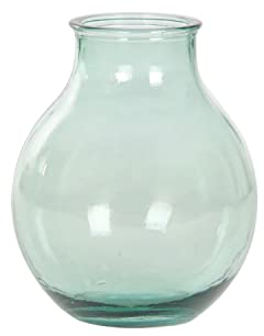 Jarrón DKD Home Decor 29 x 29 x 36 cm Verde Cristal Templado