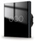 JIMEIDA Touch Light Switch Black No Neutral Wire Required 3 Gang 1 Way Wall Switch Screwless Glass Plate with LED Backlight500W AC 240V