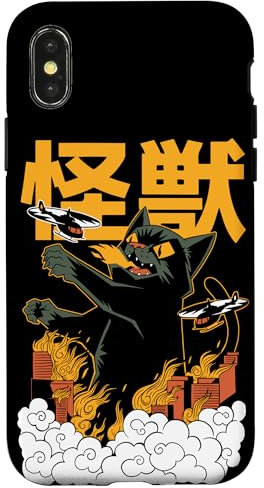 iPhone X/XS Kaiju Anime Cat Monster Case