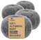 HANSA-FARM |Alpawool 100% Baby Alpaka Brushed 200g Set (4 x 50g) leichte und kratzfreie Wolle zum Stricken & Häkeln - NFA12 Dunkelgrau
