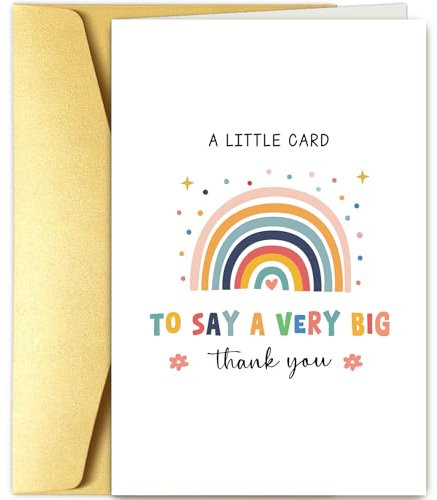 Goroar Cute Thank You Card for Women Men, Appreciation Gifts for Teacher Boss Friend Mom Dad