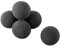 VEVOR Sfere di Fuoco in Ceramica, 125 mm, 6 Pezzi, Pietre Laviche Rotonde per Uso Interno ed Esterno, Pietre Decorative per Braciere, per Caminetti a Propano Gas, Stufe, Cortili, Campeggio, Nero