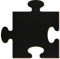 Puzzle in legno nero laccato su entrambi i lati, decorazione fai da te, 3-50 cm, in compensato di betulla da 3 mm, disponibile singolarmente o in set, dimensioni: 11 cm, confezione include: 1 pezzo