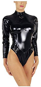 Honour Extravaganter Domina Lack Body schwarz - Gr. 44