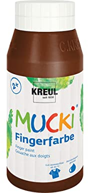 MUCKI Fingerfarbe Braun 750 ml