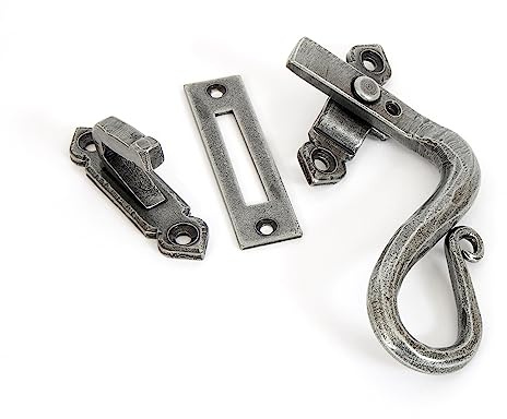 From The Anvil Pewter Locking Shepherd's Crook Fastener - RH