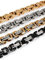 Fly Style 5 mm Starke Vierkant-Königskette oder Königs-Armband aus Edelstahl, Farbwahl:Gold, Längen:60 cm