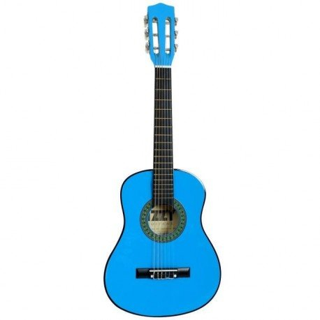 WS - Gitarre - 4/4 - Klassik - 622605BL - 99 cm - Blau - Ideal für Anfänger - 3 Monate Abonnement für iMusic-School kostenlos - Kindergitarre - Linde und Ahorn - IZZY - Ab 12 Jahren