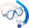 Mares Erwachsene Maske Plus Schnorchel Set Zephir, Blue/Clear, One Size