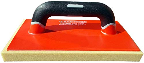 Profi Schwammbrett Putzbrett Reibebrett mit dichtem hochfestem Schaum Spezialschwamm Handwerkerqualität 250 x 130 x 20mm