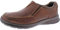 Clarks Cotrell , Mens Derby, Black Oily Lea, Brown Tobacco Leather, 10.5 UK Wide