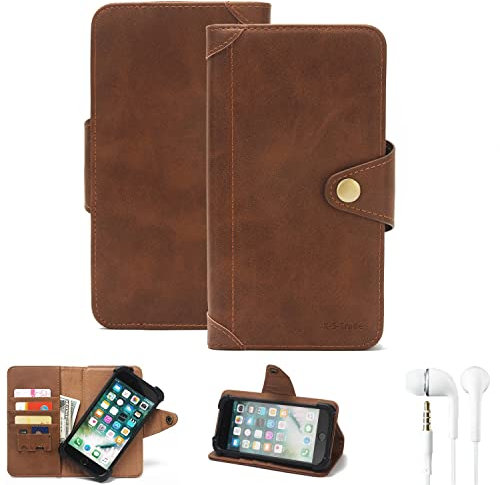 K-S-Trade Qualitativ & Innovativ Handyhülle + Kopfhörer Für Nokia 2.3 Schutz Hülle Walletcase Bookstyle Tasche Case Handytasche Wallet Flipcase