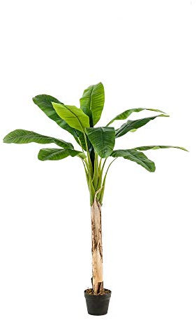artplants.de Kunstpalme Bananenbaum Bagheera, 150cm - Bananenpflanze Künstlich