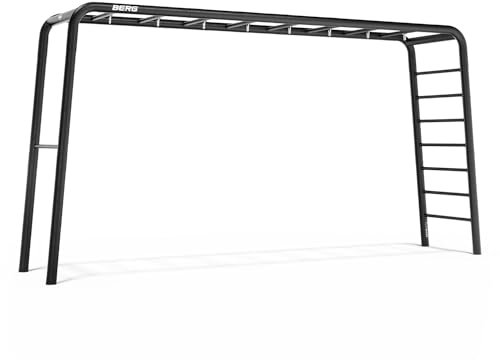 Berg Playbase Extra Large Spielplatz für Garten, Für die ganzen Familie, Klettergerüst für Garten, Fußballtor, Basketballtor, Klettergerüst, Fitness, Kletterwand, Alles in einem, Metall