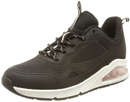 Skechers UNO 2-Traveler Damen-Sneaker, Schwarzer KPU-Mesh-Besatz, 39.5 EU