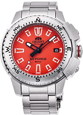 Orient Herren Analog Automatik Uhr mit Edelstahl Armband RA-AC0N02Y10B