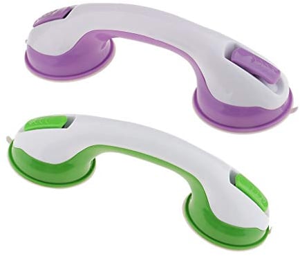 WJBABJ 2 stücke Sauggriff Bar - Balance Handlauf Duschhilfe - WC, Badezimmer, Badewanne montiert Safety Hand Support Rail