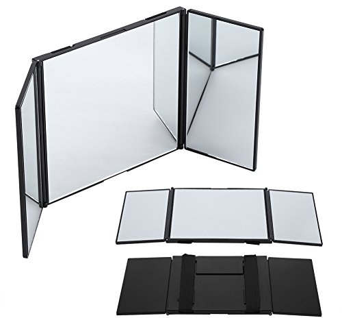 Auto Rückspiegel, Sonnenblende Schminkspiegel Erweiterung Auto Make-up Spiegel Tragbarer Autospiegel Faltbarer Sonnenblende Spiegel Anti-Blendung Innenspiegel