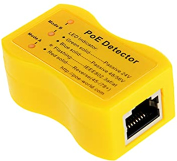 ZHANGQING PoE Detector Ethernet Cable Detector Tester for Method & Ungefähre Spannung von PoE Switch, PoE Detector Tool Bewerben Sie sich für Passiv Injektor 802.3af/802.3at/802.3bt 568A 568B
