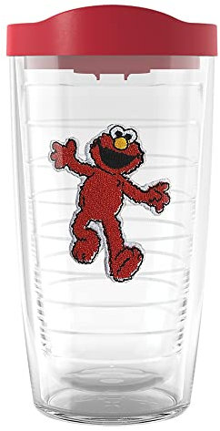 Tervis Made in USA Double Walled Sesame Street Elmo Insulated Tumbler Cup Keeps Drinks Cold & Hot, 16oz, Classic