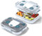 monbento - Kinder Lunchbox MB Wonder Panda - Bento Box mit Fächern - Edelstahl Herausnehmbares Unterteiltes Tablett - Ideal in der Schule/Park - BPA Frei - Lebensmittelecht - Blau