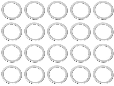 QUARKZMAN 14mm x 20mm x 0.8mm Planas Arandelas x 20uds Inoxidable Acero Arandela Surtido Kit para Tornillos Pernos