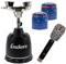 BOGAPRO Festival Set mit Enders Olymp Gaskocher 1400 Watt, 2x Butan Gaskartuschen Camping Germany je 190 g, Roxon MBT Mini BBQ-Tool und BOGAPRO Aufkleber, für Camping und Festivals