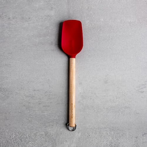 KitchenAid Birchwood Spoon Spatula with Silicone Head Red (KQR730OHERE)