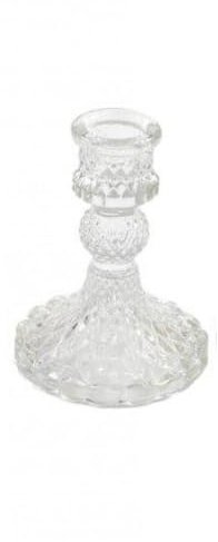 Marco Paul 1pc Clear Glass Candle Holders Coloured Taper Candlestick Holders Decorative candlesticks Living Room Accessories House Accessories Candles & Holders Table Decorations Centrepiece