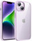 JETech Case for iPhone 14 6.1-Inch, Shockproof Phone Bumper Cover, Solid Color Matte TPU Frame, Anti-Scratch Clear Back (Purple)