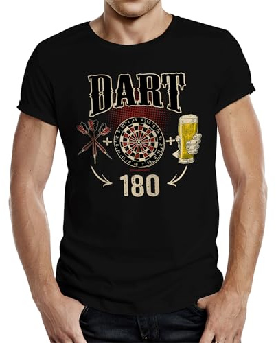 T-Shirt für Dart-Spieler: Dart 180 Flights