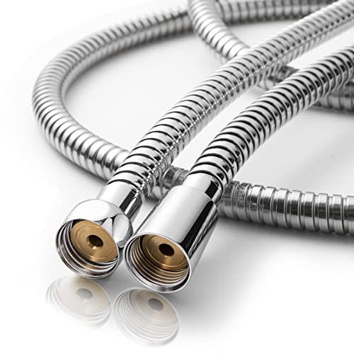 OFFO Shower Hose, 2m Bidet Hose Stainless Steel Anti Burst Braided Flexible Hose Replacement Shower Hose for Bidet Sprayer,Chrome