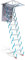 Tragbare Dachbodenleiter, Dachbodenleiter, herunterziehbare Dachbodenleiter, Teleskop-Dachbodenleiter, an der Wand montierte Klapptreppe, Dachbodentreppe, Dachbodenverlängerungstreppe, solide und st