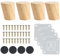 Luabue 4 Piezas Patas para Muebles Madera Patas de Madera para Muebles 6 cm Patas de Muebles con Placa de Montaje y Tornillos Patas para Sofá Mesa de Té Armario Mesas y Sillas