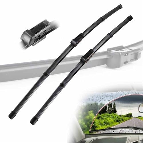 BEFZIMYL Escobillas Limpiaparabrisas Delanteras para A&UDI Q3 MK1 2011 2012 2013 2014 2015 2016 2017 Limpiaparabrisas Ventanas Coche Cepillos Antilluvia 24+20