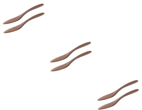 Cabilock 3 Sätze Buttermesser Aus Schwarzem Walnussholz Marmeladenverteiler Käsestreuer Aus Holz Ergonomischer Butterspatel Praktischer Honigspatel Butterstreuer Aus Holz 2 Stück * 3