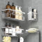 Kegii Shower Caddy - Adhesive Bathroom Caddy, 4 Piece Shower Shelf with Toothbrush Holder & Soap Holder Stainless Steel