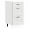 vidaXL Küchenunterschrank Porto Weiß Holzwerkstoff, Spülenunterschrank, Küchenschrank, Küchenzeile, Unterschrank für Küche, Schrank Küche