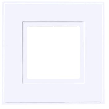 Useful Store® White Single Light Switch Faceplate or Electrical Plug Socket Finger Plates Surround Wall Hygiene Protector Cover (2)