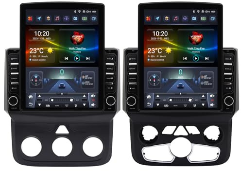 Android 14 Autoradio für Do-dge RAM 1500 2500 3500 2013-2018 kabelloses CarPlay Android Auto 9,7”Touchscreen im Armaturenbrett GPS Radio WiFi Mirror Link BT FM RDS EQ SWC Rückfahrkamera(Color:TS800)