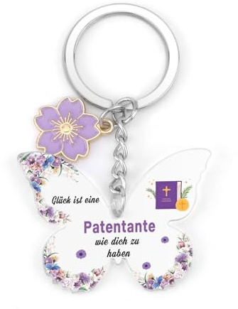 Hroanc Patentante Geschenk Acryl Schlüsselanhänger Patentante Geschenk Valentinstag Von Patenkind Christliche Geschenke Geburtstag Weihnachtsgeschenke Taufgeschenke Von Taufpaten