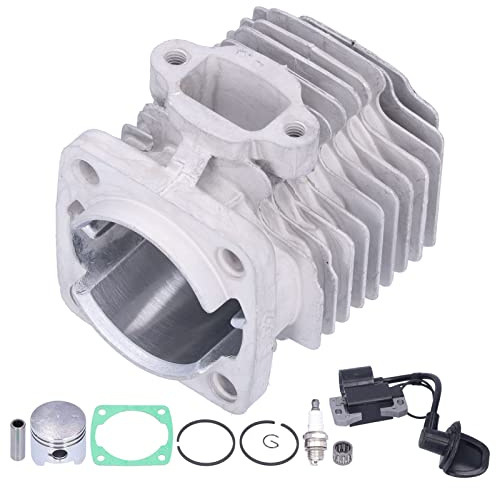 Kit Cylindre Piston Haut Moteur 44 mm pour Coolster 49cc Pit Bike 2016, 2 Temps 43cc 47cc 49cc Quad Chinois ATV Pocket Bike Scooter à Essence - Alliage d'Aluminium Premium