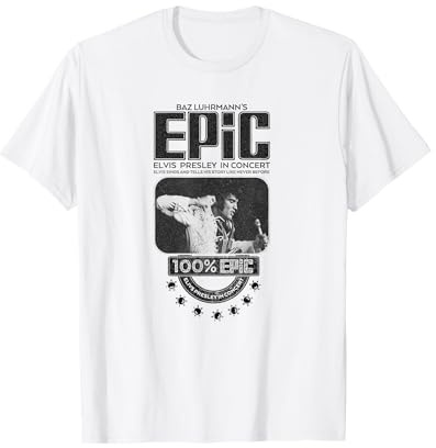 Elvis Presley Epic 100 Prozent Logo T-Shirt