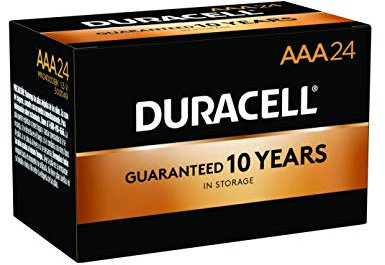 Duracell, MN2400BKD, batería estándar, AAA, alcalina, PK24