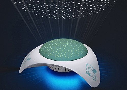 Trousselier - Veilleuse - Projecteur d'Etoiles Musical - Vaisseau Spacial - 24 cm - Piles Inclues