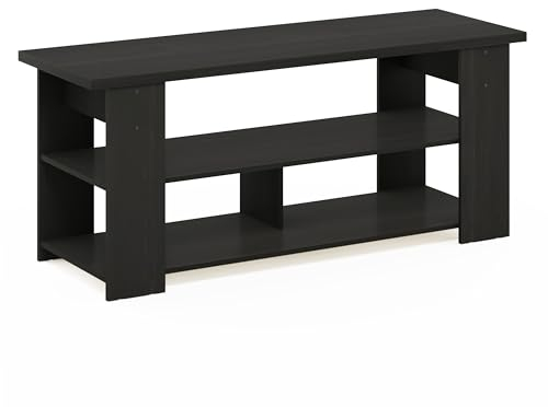 Furinno JAYA Meuble TV pour Centre de Divertissement Jusqu'à 55 pouces, Expresso